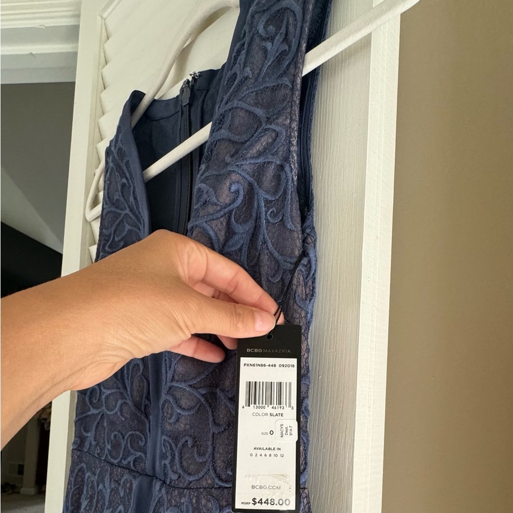 BCBG MAXAZRIA gown.